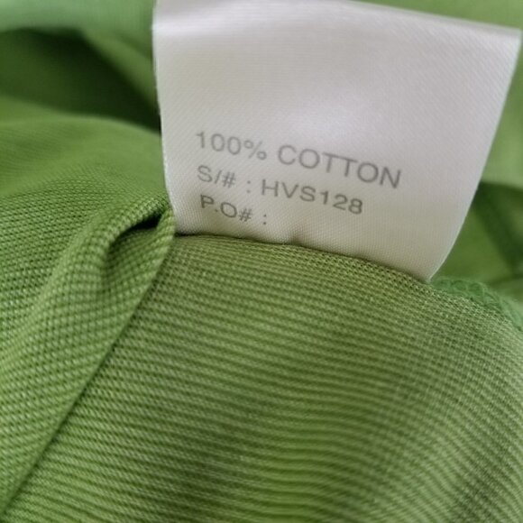 Men's Harry Vardon Golf Shirt  Bright Green 100% Mercerized Cotton Size Large - Picture 5 of 8